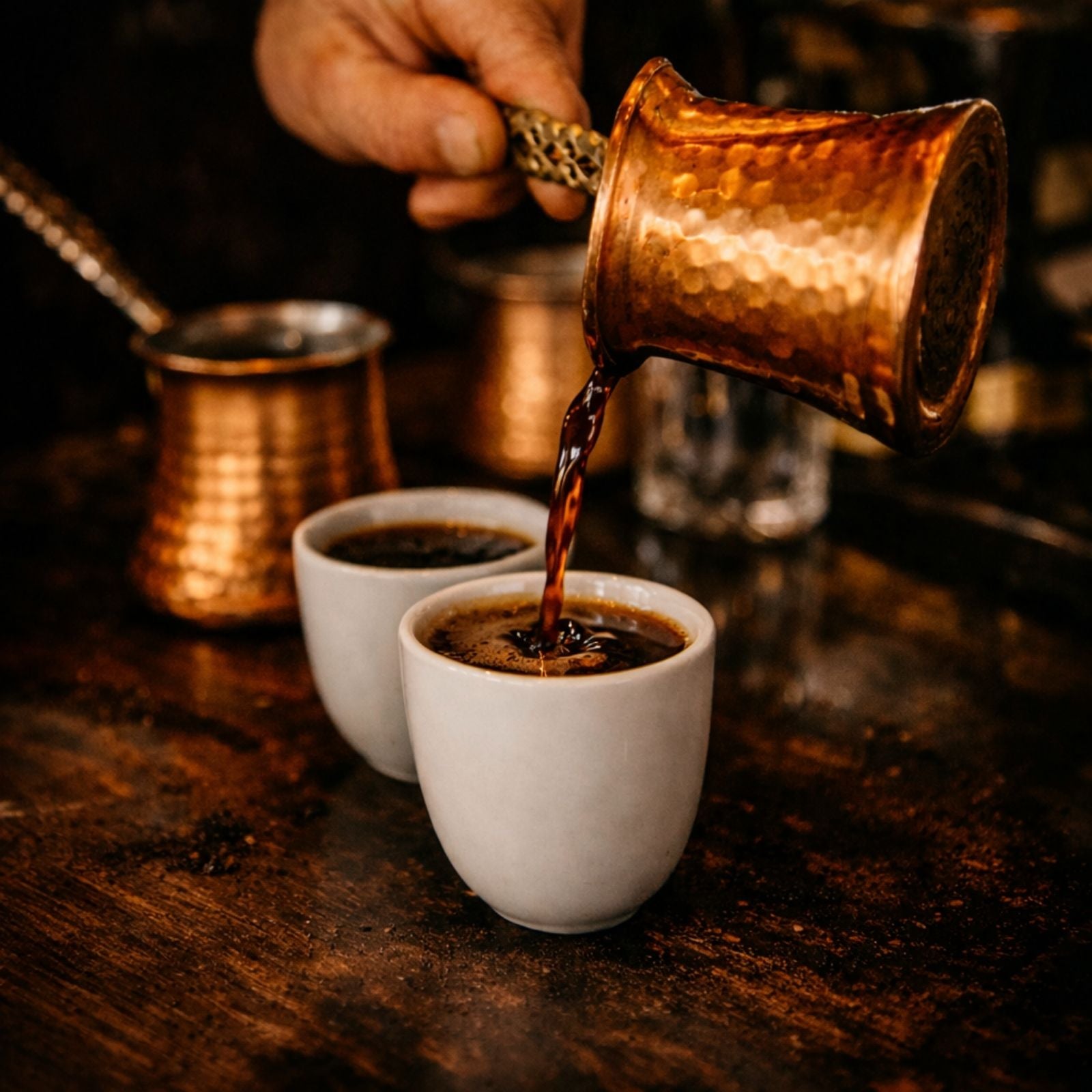 Turkish coffee brewing directions and tips.