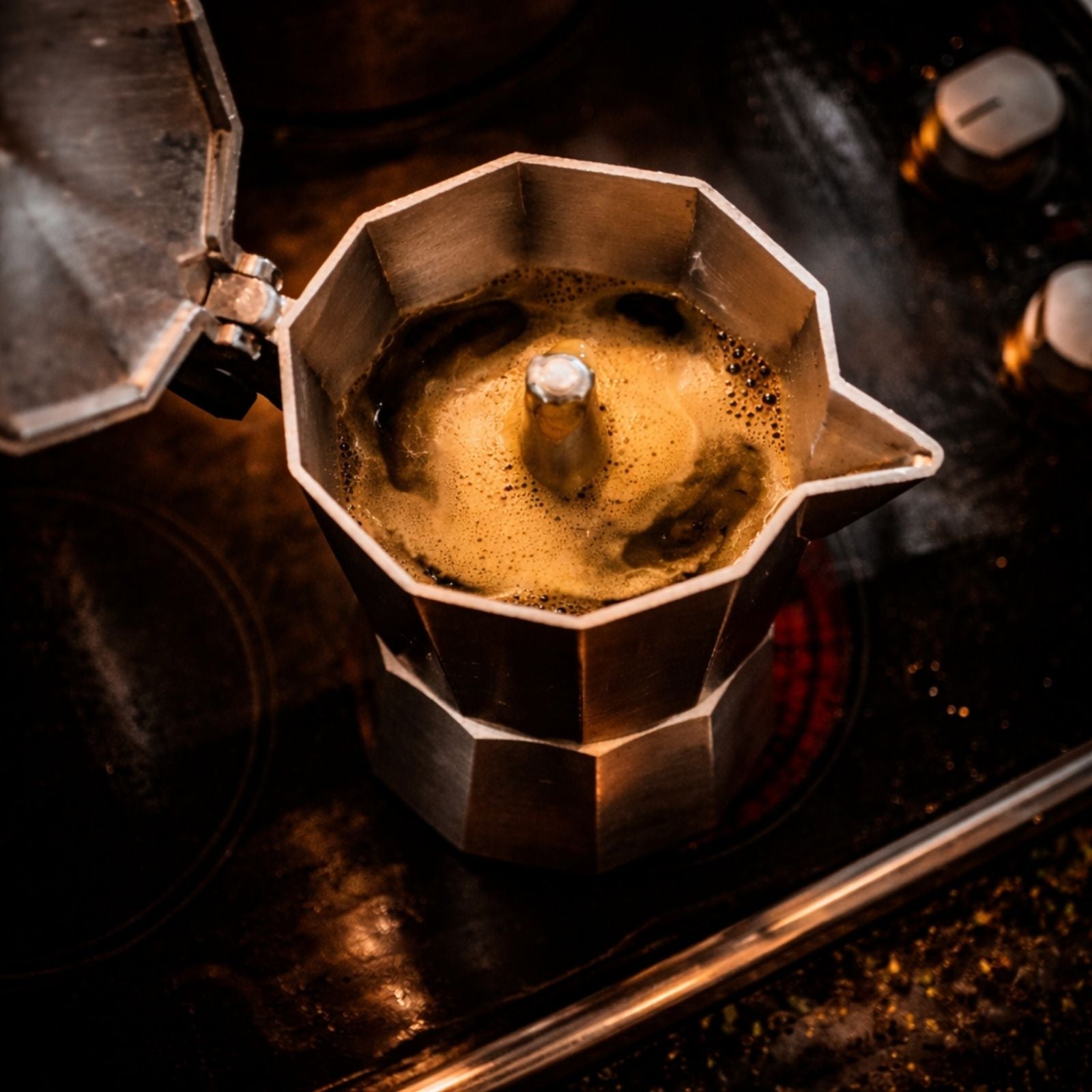 Moka pot coffee brewing directions and tips.