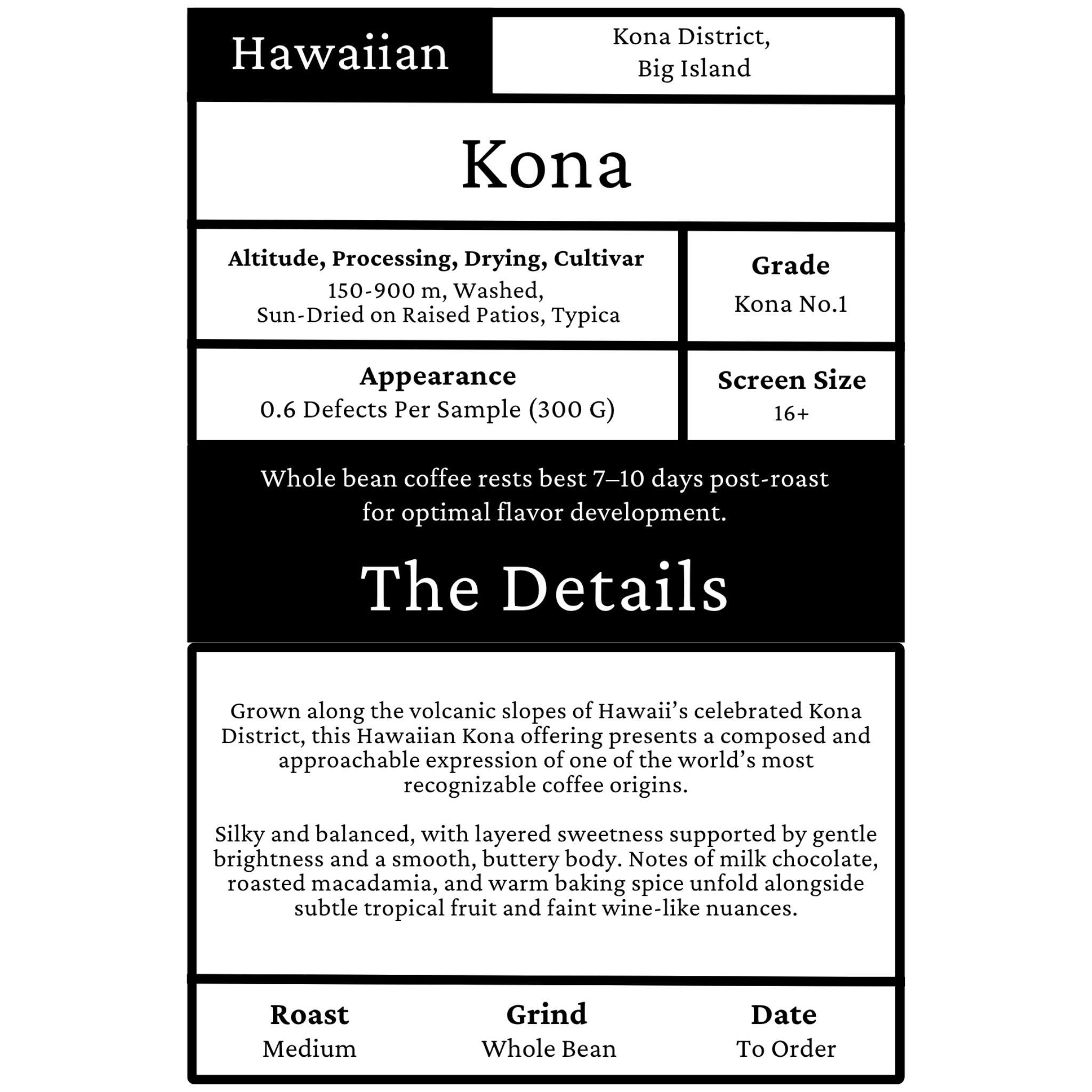 Hawaiian Kona